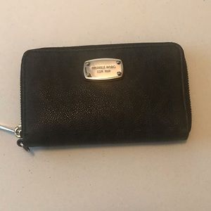 Black leather Michael Kors MK wallet